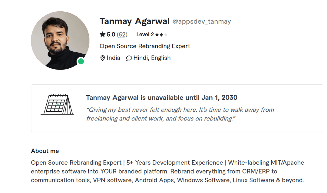 Fiverr Profile